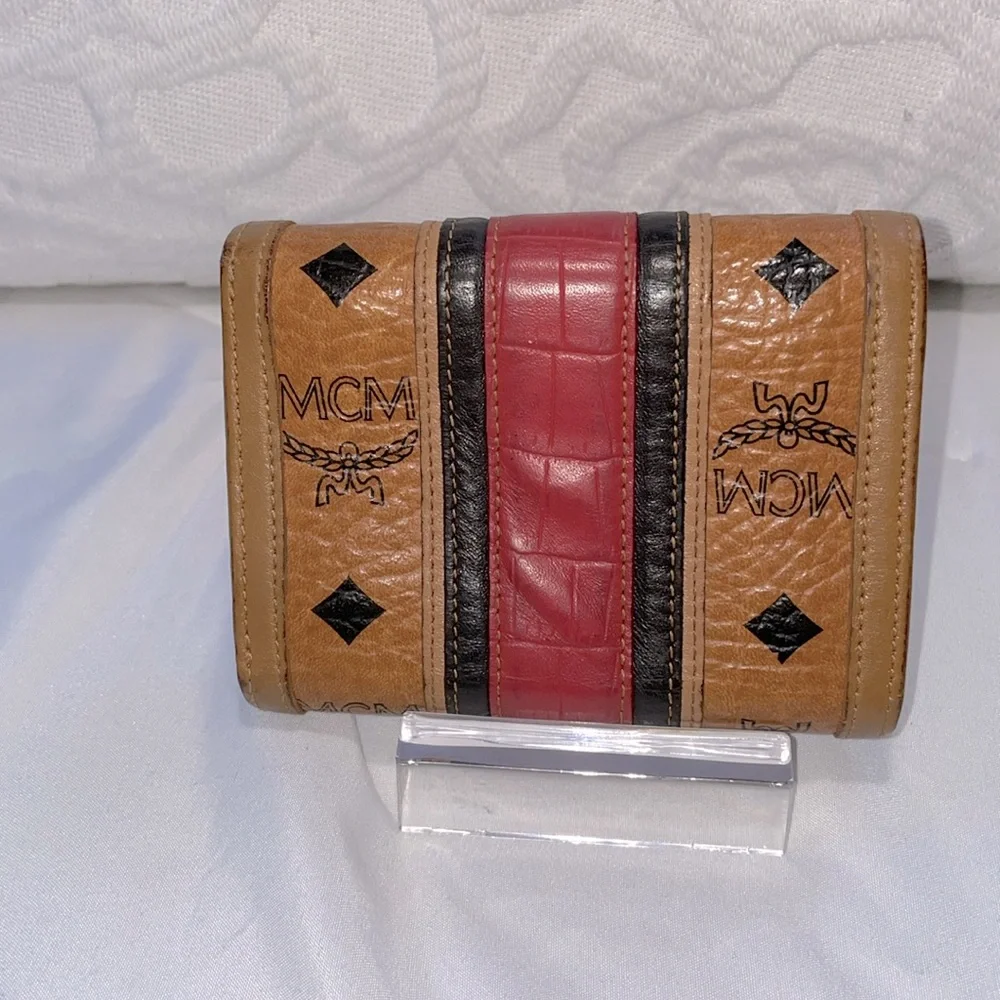 MCM Visetos Short Trifold Wallet